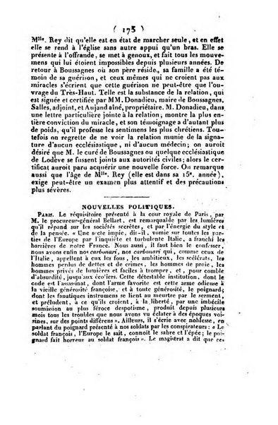 L'ami de la religion et du roi journal ecclesiastique, politique et litteraire