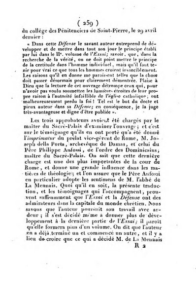 L'ami de la religion et du roi journal ecclesiastique, politique et litteraire