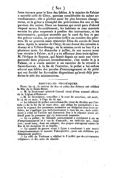 L'ami de la religion et du roi journal ecclesiastique, politique et litteraire