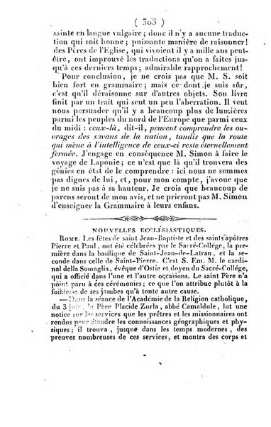 L'ami de la religion et du roi journal ecclesiastique, politique et litteraire