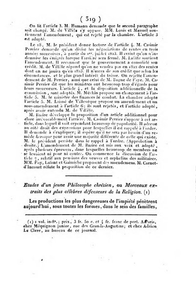 L'ami de la religion et du roi journal ecclesiastique, politique et litteraire