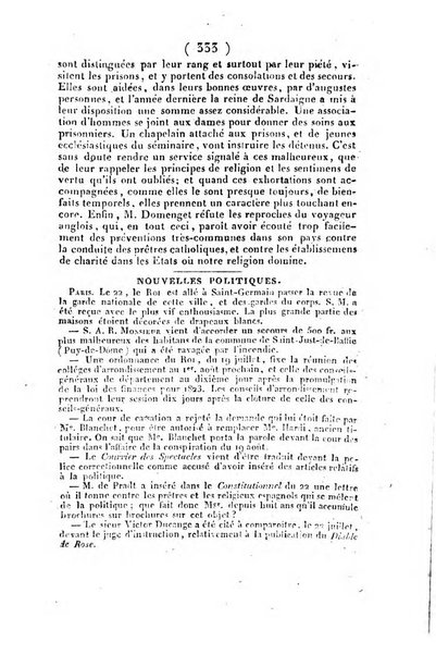 L'ami de la religion et du roi journal ecclesiastique, politique et litteraire