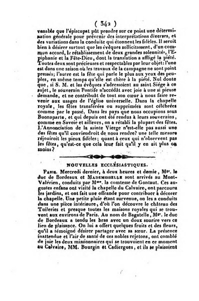 L'ami de la religion et du roi journal ecclesiastique, politique et litteraire