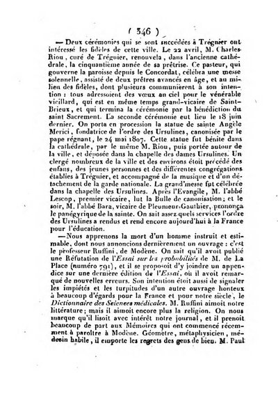 L'ami de la religion et du roi journal ecclesiastique, politique et litteraire