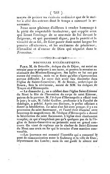 L'ami de la religion et du roi journal ecclesiastique, politique et litteraire