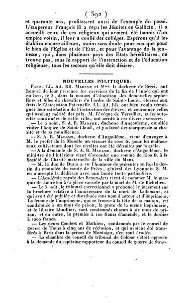 L'ami de la religion et du roi journal ecclesiastique, politique et litteraire