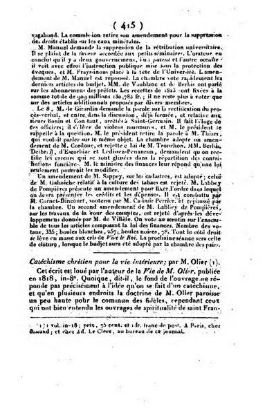 L'ami de la religion et du roi journal ecclesiastique, politique et litteraire