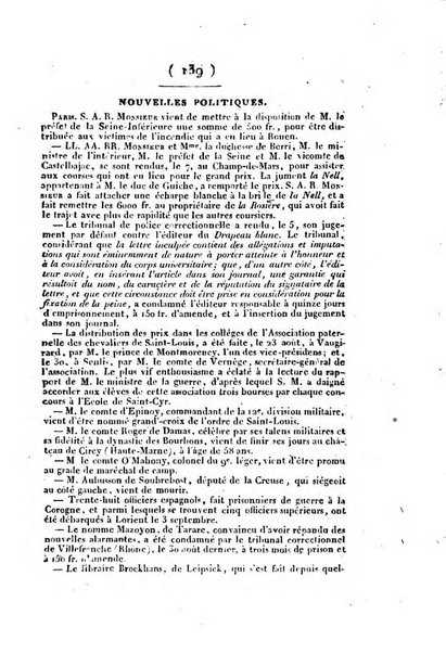 L'ami de la religion et du roi journal ecclesiastique, politique et litteraire