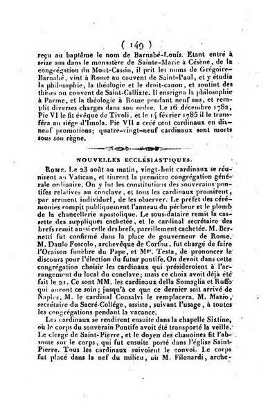 L'ami de la religion et du roi journal ecclesiastique, politique et litteraire