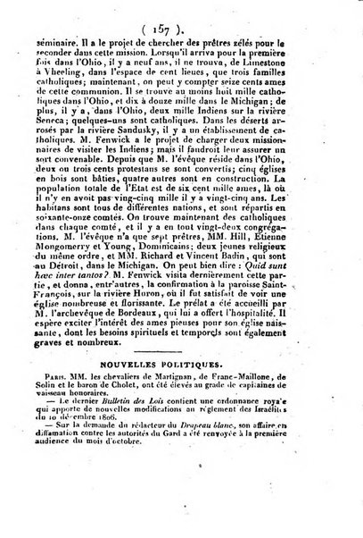 L'ami de la religion et du roi journal ecclesiastique, politique et litteraire