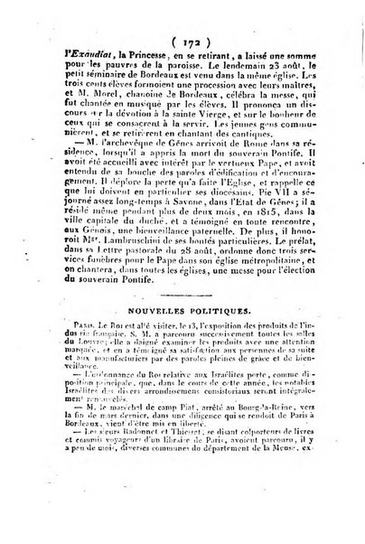 L'ami de la religion et du roi journal ecclesiastique, politique et litteraire