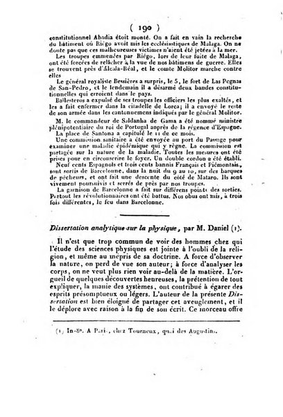 L'ami de la religion et du roi journal ecclesiastique, politique et litteraire