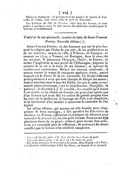 L'ami de la religion et du roi journal ecclesiastique, politique et litteraire