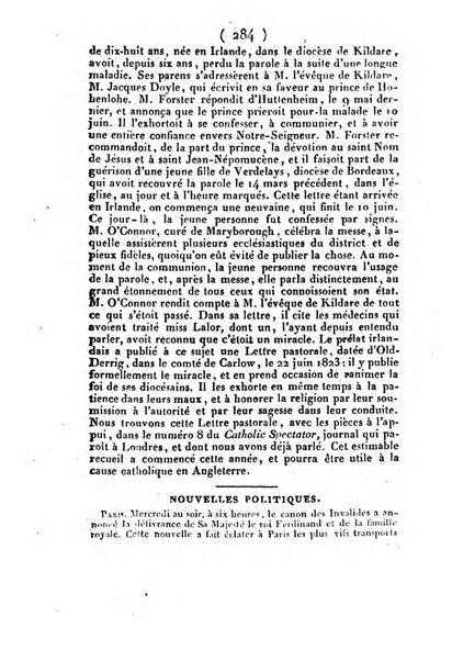 L'ami de la religion et du roi journal ecclesiastique, politique et litteraire