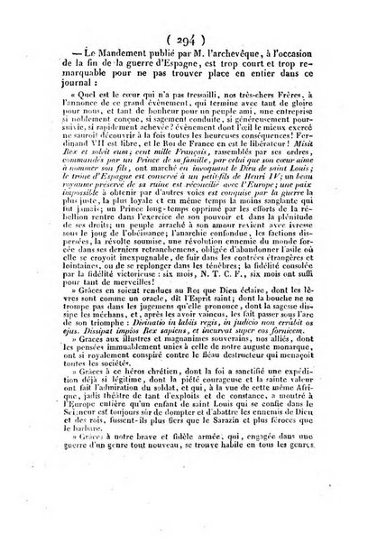 L'ami de la religion et du roi journal ecclesiastique, politique et litteraire