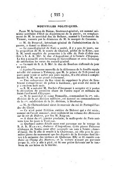 L'ami de la religion et du roi journal ecclesiastique, politique et litteraire