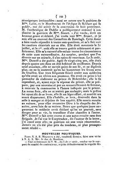 L'ami de la religion et du roi journal ecclesiastique, politique et litteraire