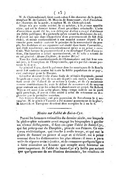 L'ami de la religion et du roi journal ecclesiastique, politique et litteraire