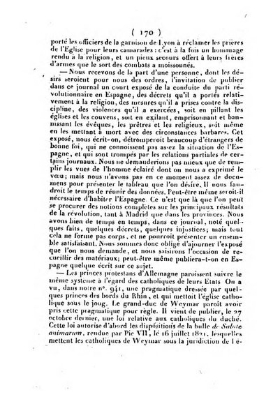 L'ami de la religion et du roi journal ecclesiastique, politique et litteraire