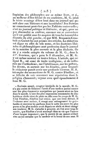 L'ami de la religion et du roi journal ecclesiastique, politique et litteraire