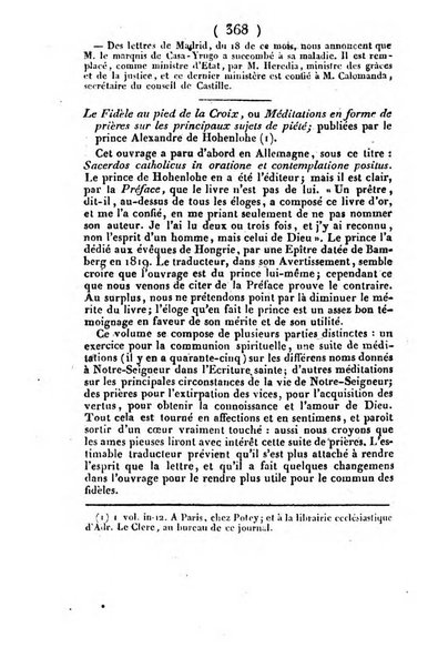 L'ami de la religion et du roi journal ecclesiastique, politique et litteraire