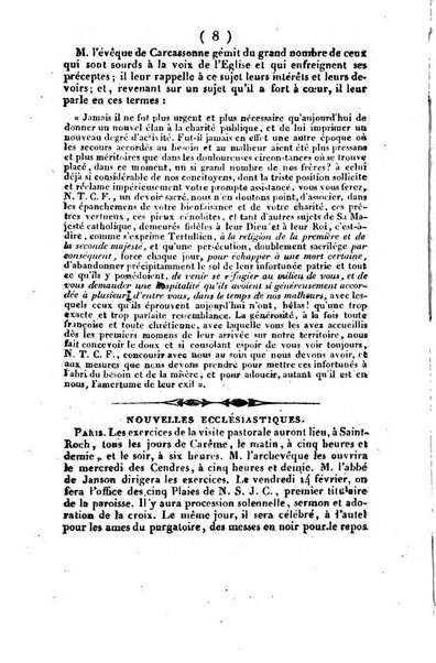 L'ami de la religion et du roi journal ecclesiastique, politique et litteraire