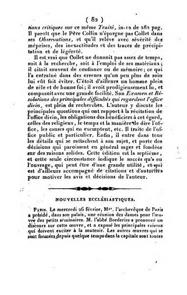 L'ami de la religion et du roi journal ecclesiastique, politique et litteraire