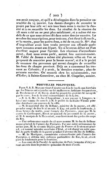 L'ami de la religion et du roi journal ecclesiastique, politique et litteraire