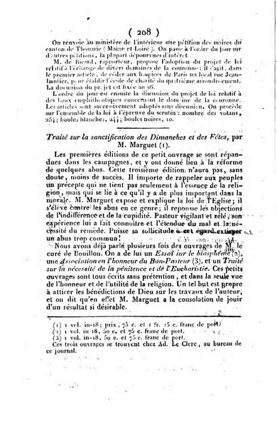 L'ami de la religion et du roi journal ecclesiastique, politique et litteraire