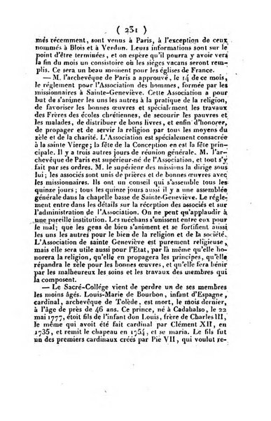 L'ami de la religion et du roi journal ecclesiastique, politique et litteraire