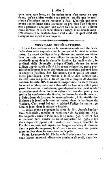 L'ami de la religion et du roi journal ecclesiastique, politique et litteraire