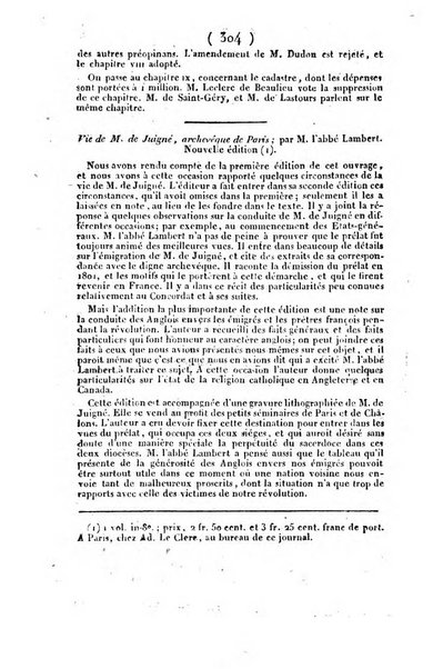 L'ami de la religion et du roi journal ecclesiastique, politique et litteraire