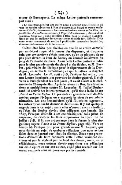 L'ami de la religion et du roi journal ecclesiastique, politique et litteraire