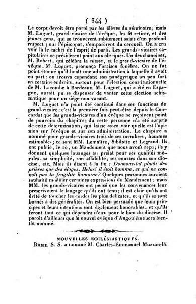 L'ami de la religion et du roi journal ecclesiastique, politique et litteraire