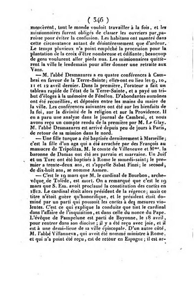 L'ami de la religion et du roi journal ecclesiastique, politique et litteraire