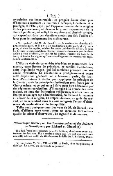 L'ami de la religion et du roi journal ecclesiastique, politique et litteraire