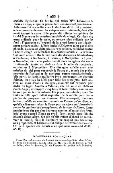 L'ami de la religion et du roi journal ecclesiastique, politique et litteraire