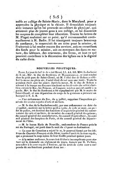 L'ami de la religion et du roi journal ecclesiastique, politique et litteraire