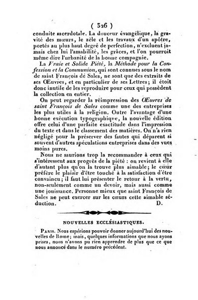 L'ami de la religion et du roi journal ecclesiastique, politique et litteraire