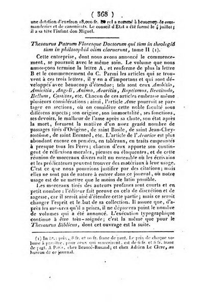 L'ami de la religion et du roi journal ecclesiastique, politique et litteraire