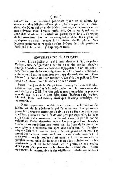 L'ami de la religion et du roi journal ecclesiastique, politique et litteraire