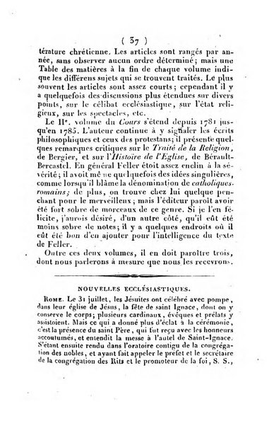 L'ami de la religion et du roi journal ecclesiastique, politique et litteraire