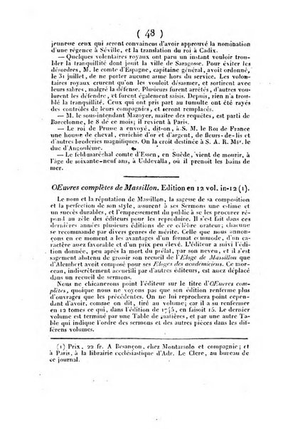 L'ami de la religion et du roi journal ecclesiastique, politique et litteraire