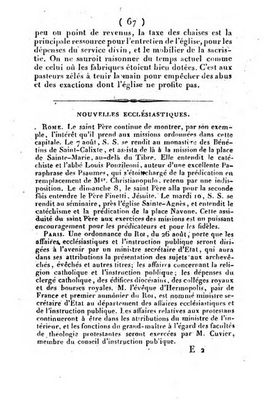 L'ami de la religion et du roi journal ecclesiastique, politique et litteraire