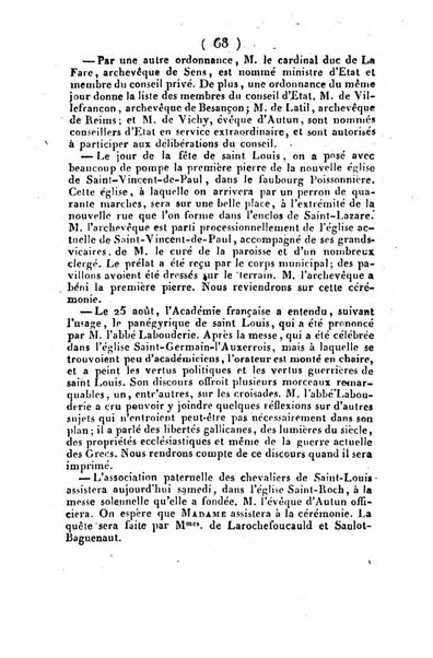 L'ami de la religion et du roi journal ecclesiastique, politique et litteraire