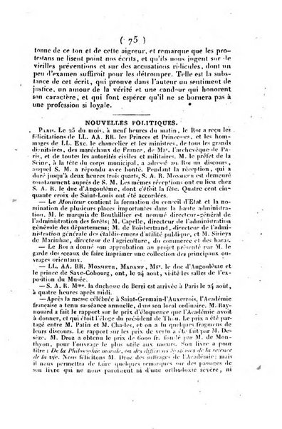 L'ami de la religion et du roi journal ecclesiastique, politique et litteraire