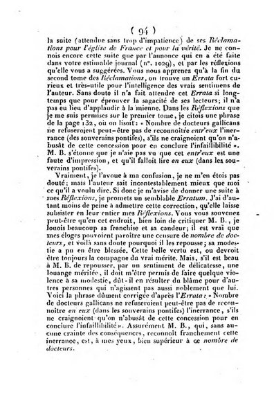 L'ami de la religion et du roi journal ecclesiastique, politique et litteraire