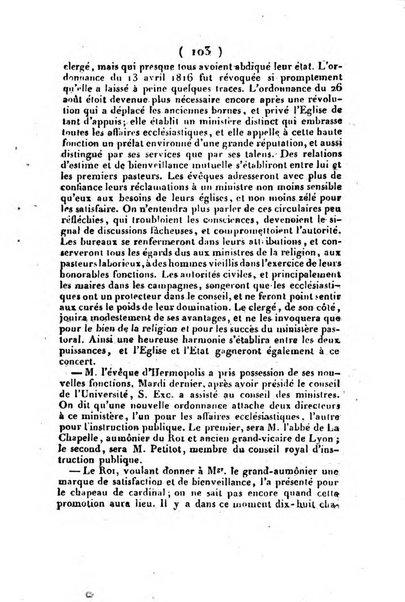 L'ami de la religion et du roi journal ecclesiastique, politique et litteraire