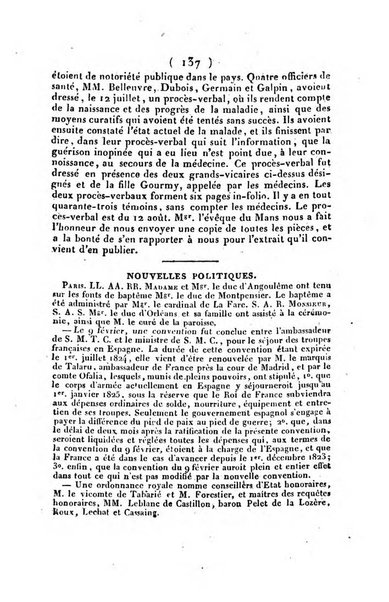 L'ami de la religion et du roi journal ecclesiastique, politique et litteraire