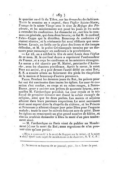 L'ami de la religion et du roi journal ecclesiastique, politique et litteraire